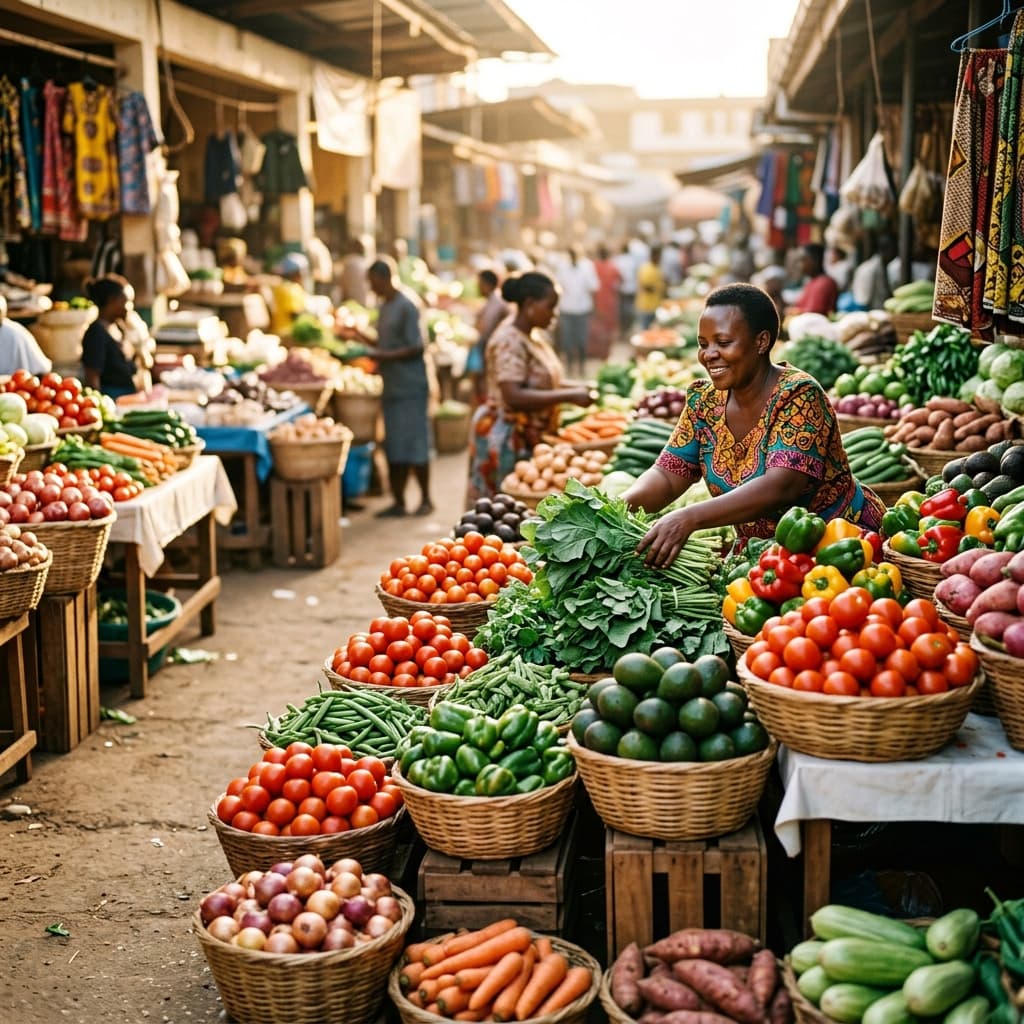 Vibrant Kenyan Market
